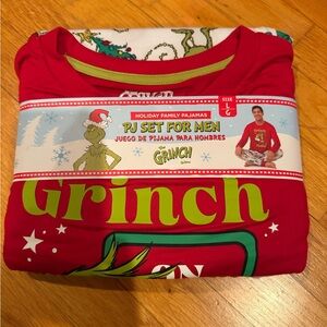 The Grinch men’s Red Pajama Set
